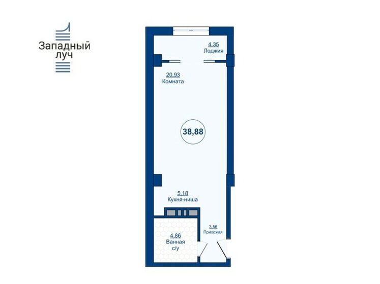 36,4 м², 1-комнатная квартира 7 666 976 ₽ - изображение 27
