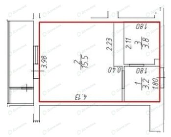 Квартира 22,5 м², студия - изображение 1