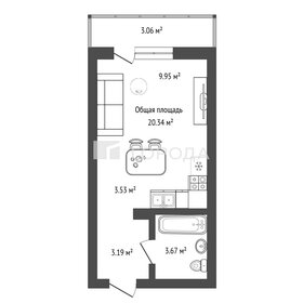 Квартира 20,3 м², студия - изображение 1