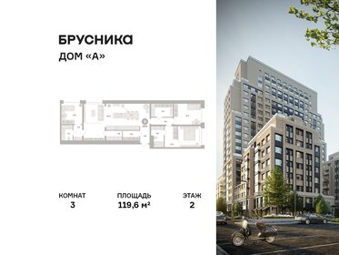 Квартира 119,6 м², 3-комнатная - изображение 1