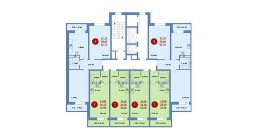 Квартира 25 м², 1-комнатная - изображение 2