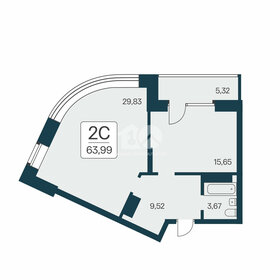 Квартира 58,7 м², 2-комнатная - изображение 1