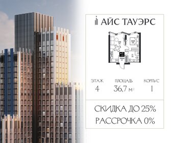 Квартира 36,7 м², 1-комнатная - изображение 1