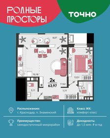 Квартира 64 м², 2-комнатная - изображение 1