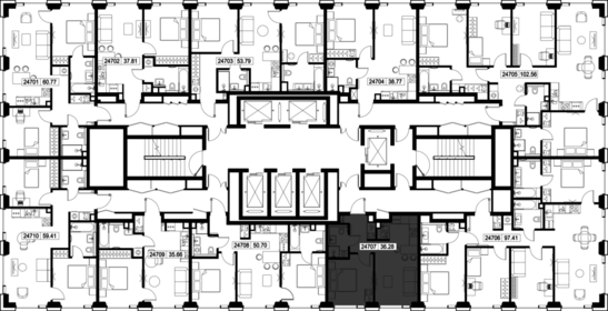 Квартира 36,3 м², 1-комнатная - изображение 3