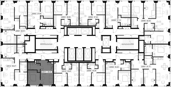 Квартира 35,8 м², 1-комнатная - изображение 3