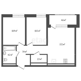 Квартира 53,9 м², 2-комнатная - изображение 1