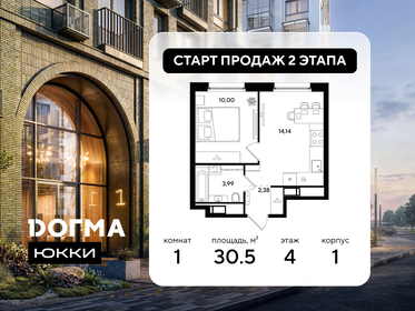 Квартира 30,5 м², 1-комнатная - изображение 1