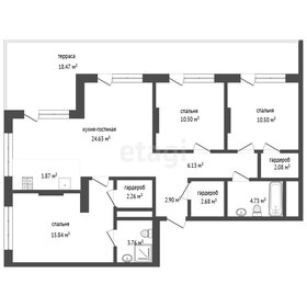 Квартира 88 м², 3-комнатная - изображение 1