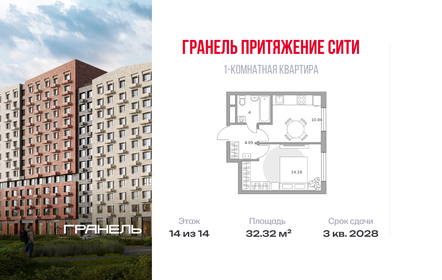 Квартира 32,3 м², 1-комнатная - изображение 1
