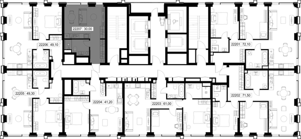 Квартира 30 м², студия - изображение 2