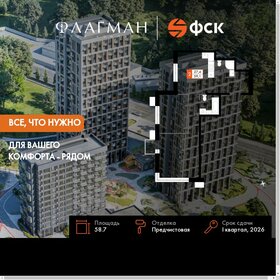 Квартира 58,7 м², 2-комнатная - изображение 1