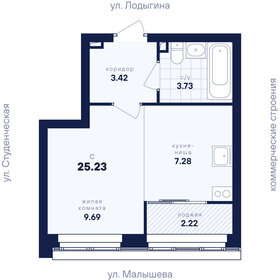 Квартира 25,2 м², студия - изображение 2