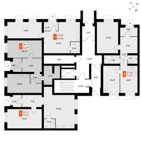 Квартира 62,5 м², 1-комнатная - изображение 3