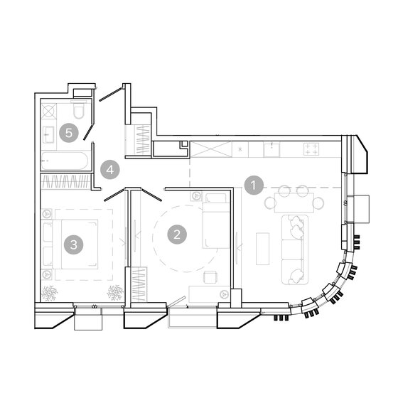 85,4 м², 4-комнатная квартира 37 005 208 ₽ - изображение 55
