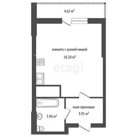 Квартира 28,8 м², студия - изображение 1