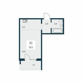 Квартира 29,2 м², студия - изображение 1