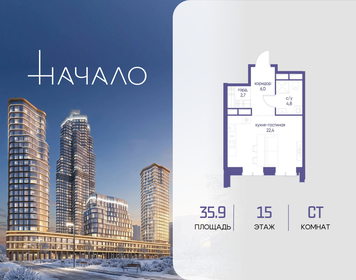 Квартира 35,9 м², студия - изображение 1