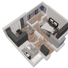 Квартира 34 м², 1-комнатная - изображение 4