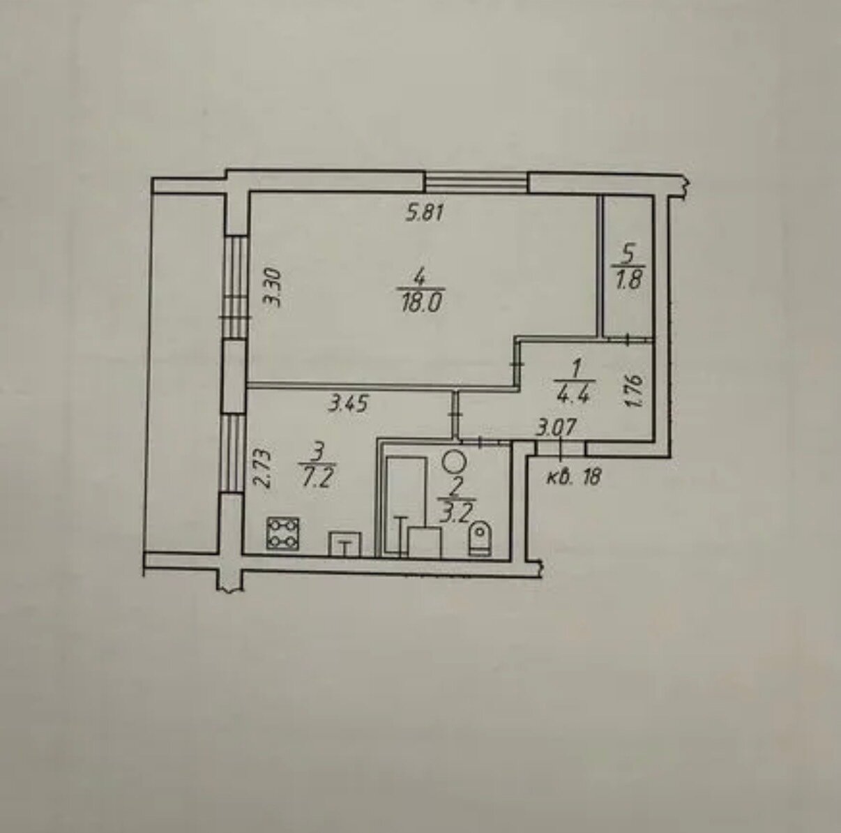 Квартира 1-комн. 34.6 м² в село Шёлтозеро — фото 11 из 11