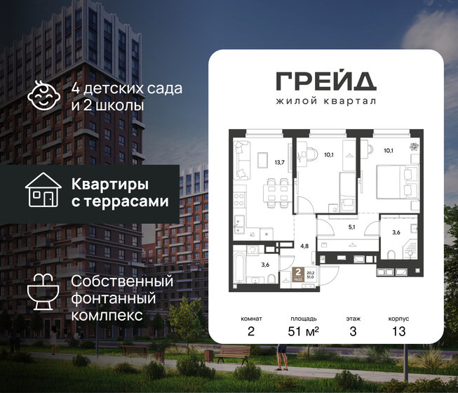 55,2 м², 3-комнатная квартира 5 000 000 ₽ - изображение 78