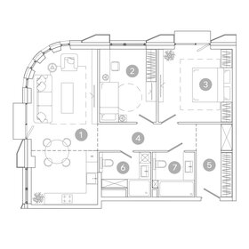 Квартира 78,5 м², 3-комнатная - изображение 2