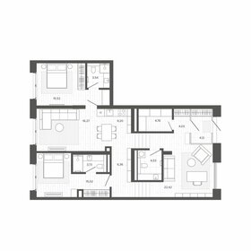 Квартира 109,5 м², 4-комнатная - изображение 1