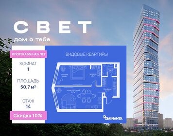 Квартира 50,7 м², 1-комнатная - изображение 1