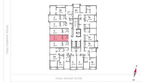 Квартира 28,7 м², студия - изображение 3