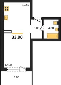 Квартира 33 м², студия - изображение 1