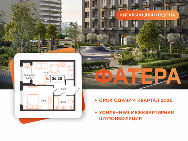 Квартира 36,3 м², 1-комнатная - изображение 1