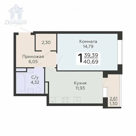36 м², 1-комнатная квартира 4 305 000 ₽ - изображение 52