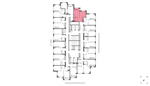 Квартира 40,6 м², 1-комнатная - изображение 2