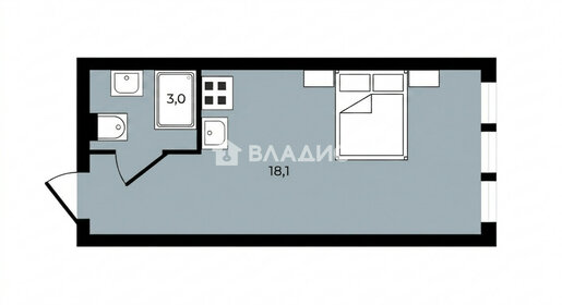 Квартира 21,1 м², студия - изображение 1