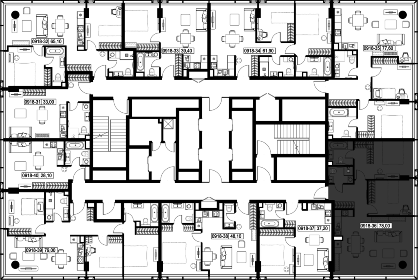 86 м², 3-комнатные апартаменты 79 900 000 ₽ - изображение 134