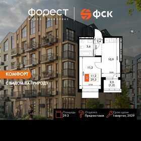 Квартира 29,3 м², 1-комнатная - изображение 1