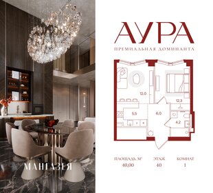 Квартира 40 м², 1-комнатная - изображение 1
