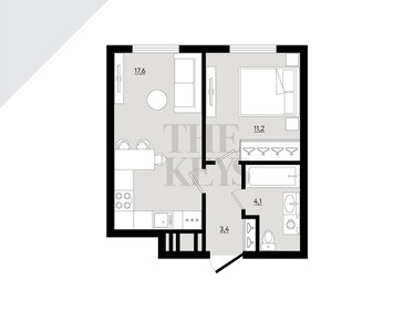 Квартира 36,3 м², 1-комнатная - изображение 1