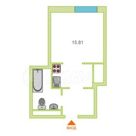 Квартира 24 м², студия - изображение 1