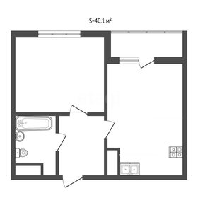 Квартира 40,1 м², 1-комнатная - изображение 2