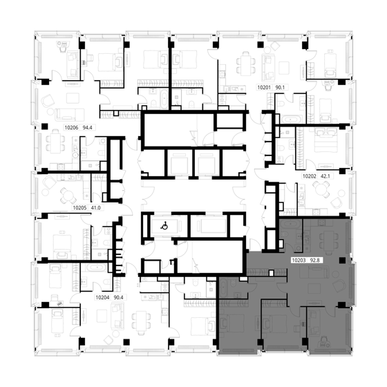 84,7 м², 3-комнатная квартира 77 542 848 ₽ - изображение 57