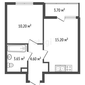 Квартира 33,7 м², 1-комнатная - изображение 1