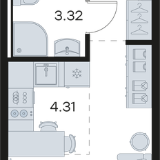 Квартира 20,8 м², студия - изображение 2