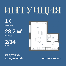 Квартира 28,2 м², 1-комнатная - изображение 1