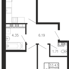 Квартира 73,2 м², 2-комнатная - изображение 3