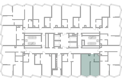 Квартира 42,7 м², 1-комнатная - изображение 3