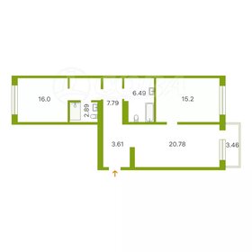 Квартира 73,4 м², 3-комнатная - изображение 1