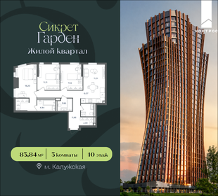 Квартира 83,8 м², 3-комнатная - изображение 1