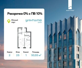 Квартира 50,9 м², 1-комнатная - изображение 1