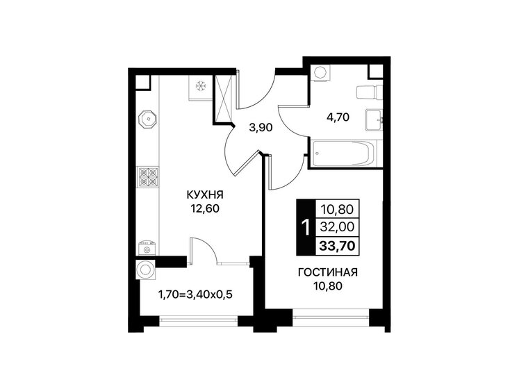 60 м², 3-комнатная квартира 5 900 000 ₽ - изображение 120